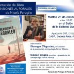 Nicola Feruglio presenta su libro «Dimensioni aurorali» en Buenos Aires